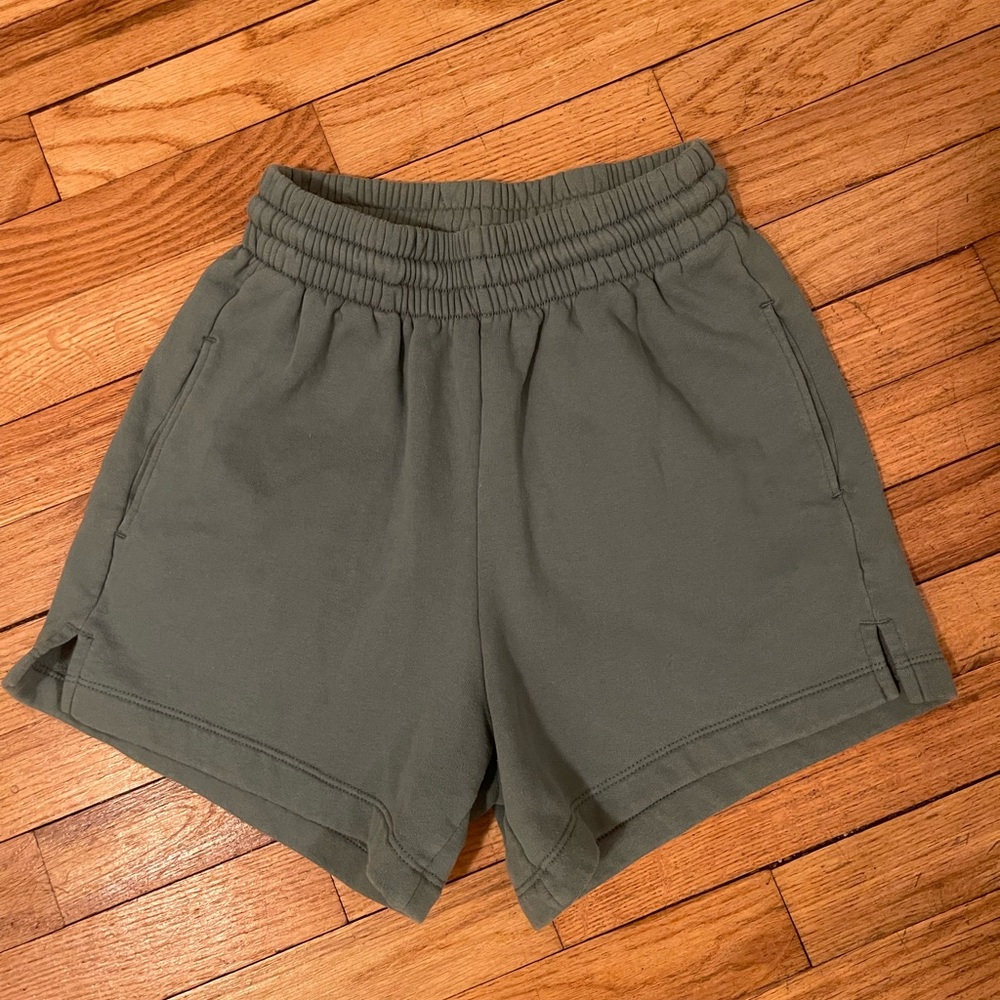 Abercrombie & Fitch Olive Green Athletic Shorts
